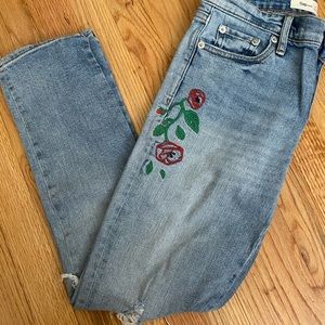 Gap Girlfriend Jeans with Patches